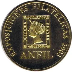 Medalla ANFIL. Exposición Filatélica Filabarna 2003