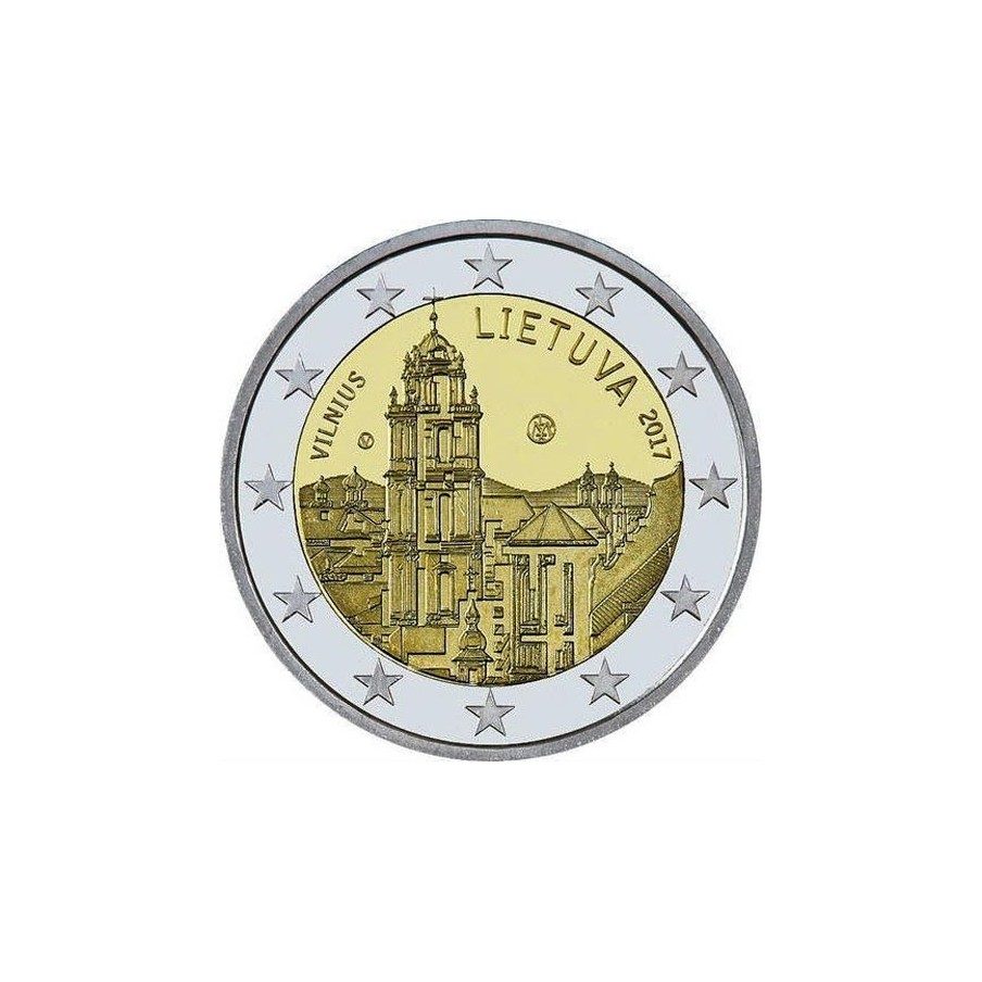 moneda conmemorativa 2 euros Lituania 2017 Vilnius