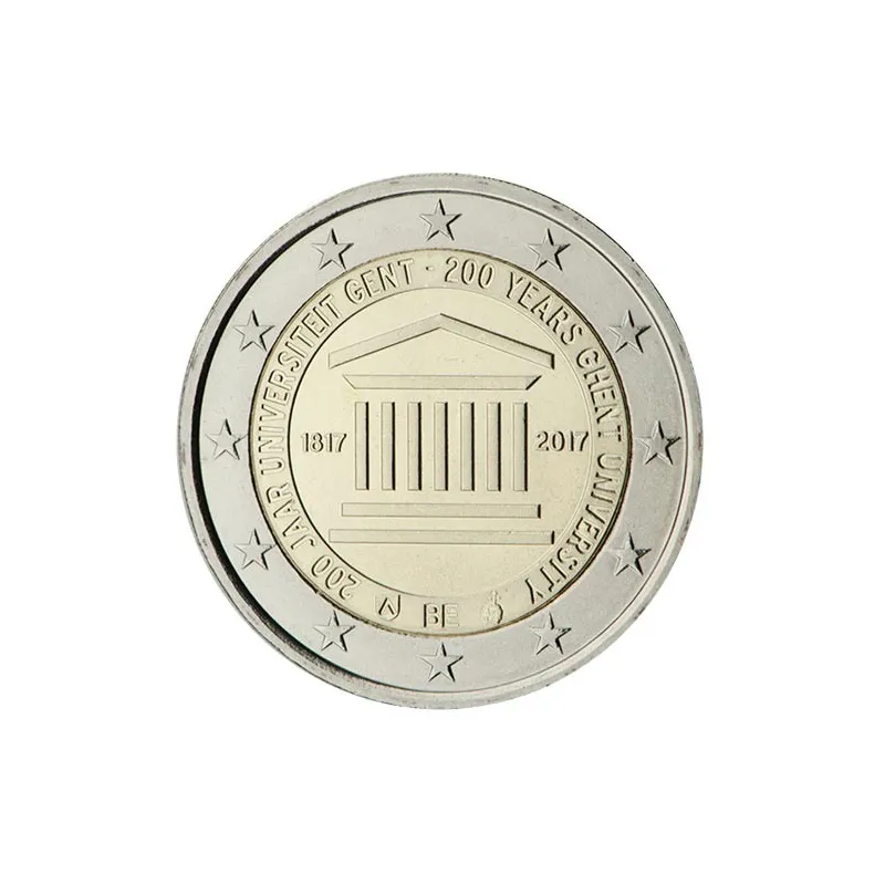 moneda conmemorativa 2 euros Belgica 2017 Universidad Gante