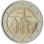 moneda conmemorativa 2 euros Vaticano 2017 Fátima