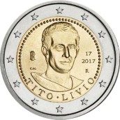 moneda conmemorativa 2 euros Italia 2017 Tito Livio