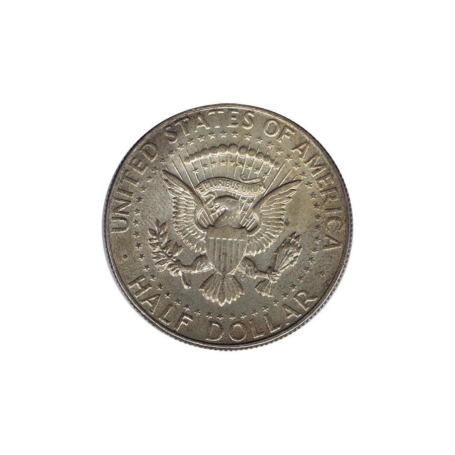 Moneda de plata 1/2 $ Estados Unidos Kennedy 1967.