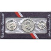Estuche monedas EEUU 1976. 3 monedas. Blanco