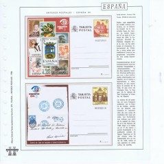 Colección 33 Entero Postales de España 1984/1998.