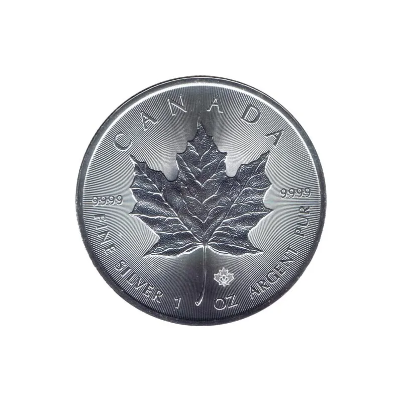 Moneda onza de plata 5$ Canada Hoja de Arce 2018