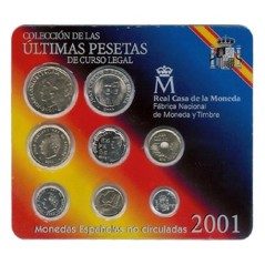 Colección 10 carteras FNMT España 1992 a 2001.