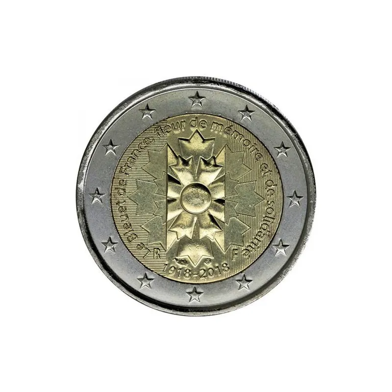 moneda conmemorativa 2 euros Francia 2018 El Aciano.