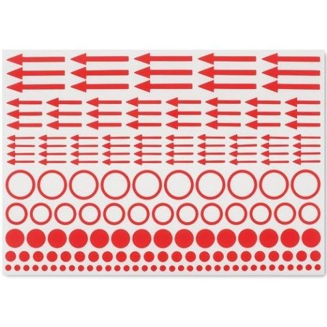 LEUCHTTURM Etiquetas de marcado puntos, círculos y flechas x10.