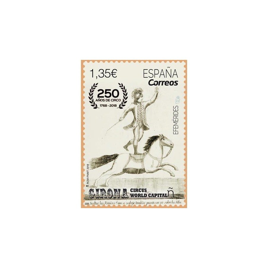 5208 Efemérides. 250 años de Circo 1768-2018.