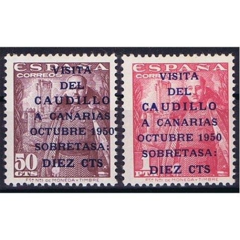 1088/9 Canarias Correo. Marcas de óxido.