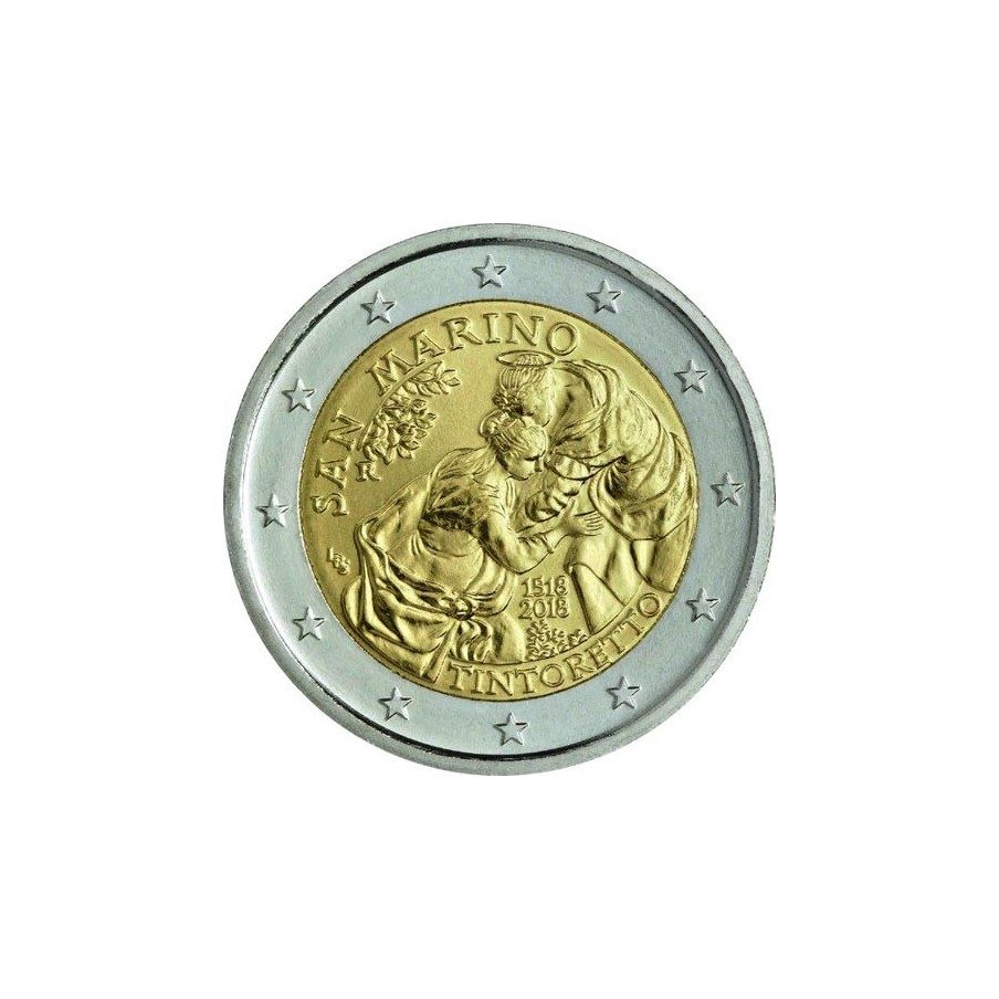 moneda conmemorativa 2 euros San Marino 2018 Tintoretto