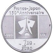 Francia 1 1/2 € 2008 Francia-Japón. Pintura Francesa.