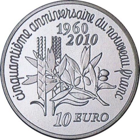 Francia 10 € 2010 La Semeuse.