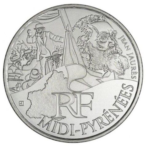 Francia 10 € 2012 Les Euros des Regions. Midi-Pyrénées