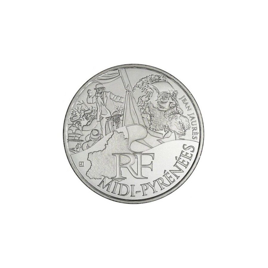 Francia 10 € 2012 Les Euros des Regions. Midi-Pyrénées