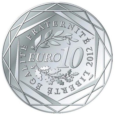 Francia 10 € 2012 Les Euros des Regions. Reunion