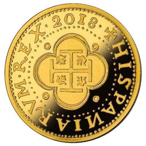 Moneda 2018 150 Aº desaparición Escudos. 200 euros. Oro.