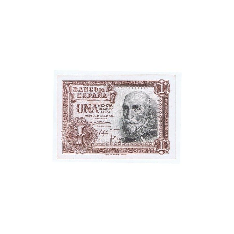 (1953/07/22) Madrid. 1 Peseta. SC. Sin Serie 7704933.