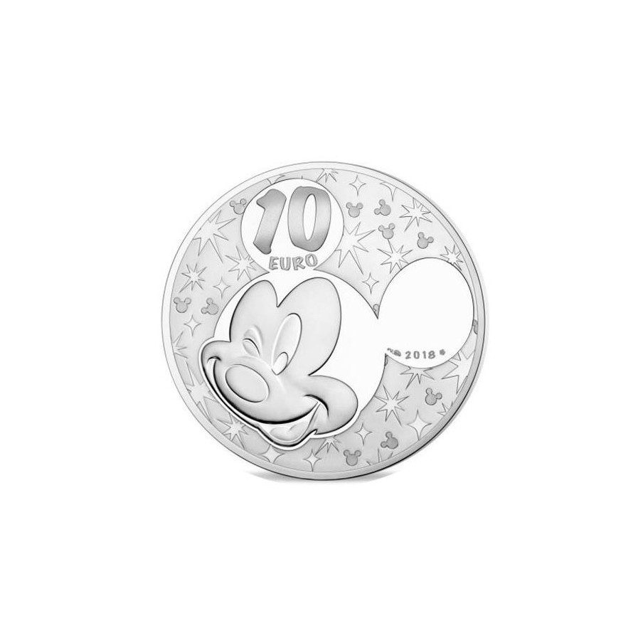 Francia 10€ 2018 Mickey y sus amigos. Minnie. Plata color