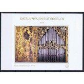Catalunya en els segells nº118 Orgue portàtil barroca S. XVIII