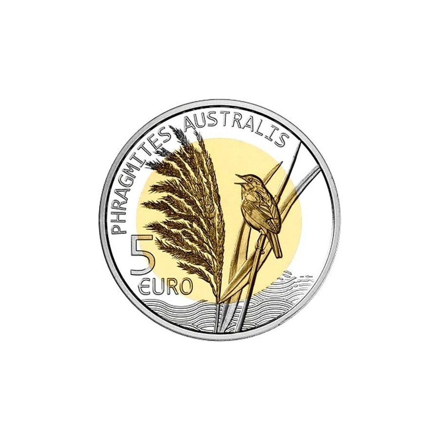 Luxemburgo 5 euros 2018 Roseau. Carrizo. Plata y Oro Nórdico.