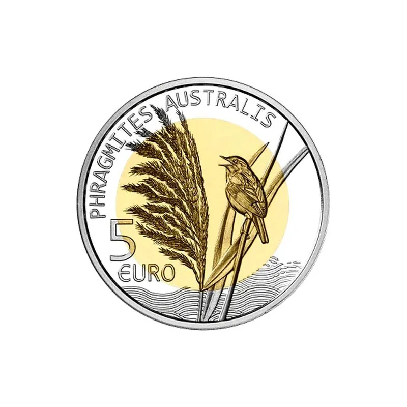 Luxemburgo 5 euros 2018 Roseau. Carrizo. Plata y Oro Nórdico.