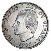 Moneda conmemorativa 2000 ptas. 1996.  Plata.