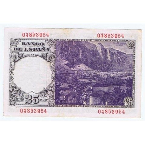 (1946/02/19) Madrid. 25 Pesetas. MBC+ Sin Serie 04853954