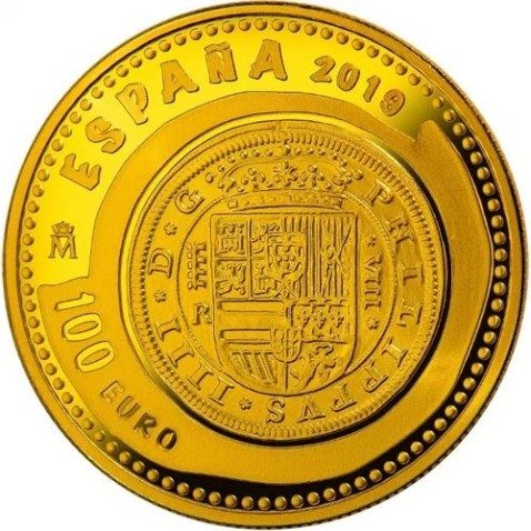 Moneda 2019 Joyas Numismaticas 8 Escudos. 100 euros oro