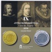 Monedas 2019 Joyas Numismaticas IX serie Completa Plata y oro.