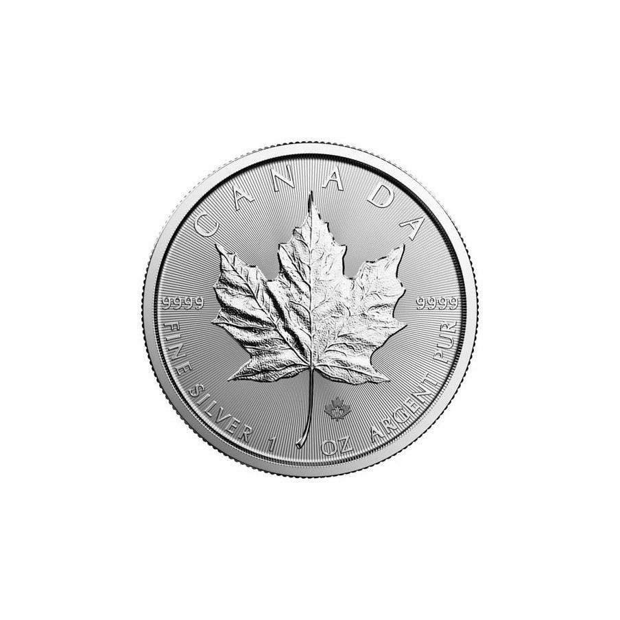 Moneda onza de plata 5$ Canada Hoja de Arce 2019