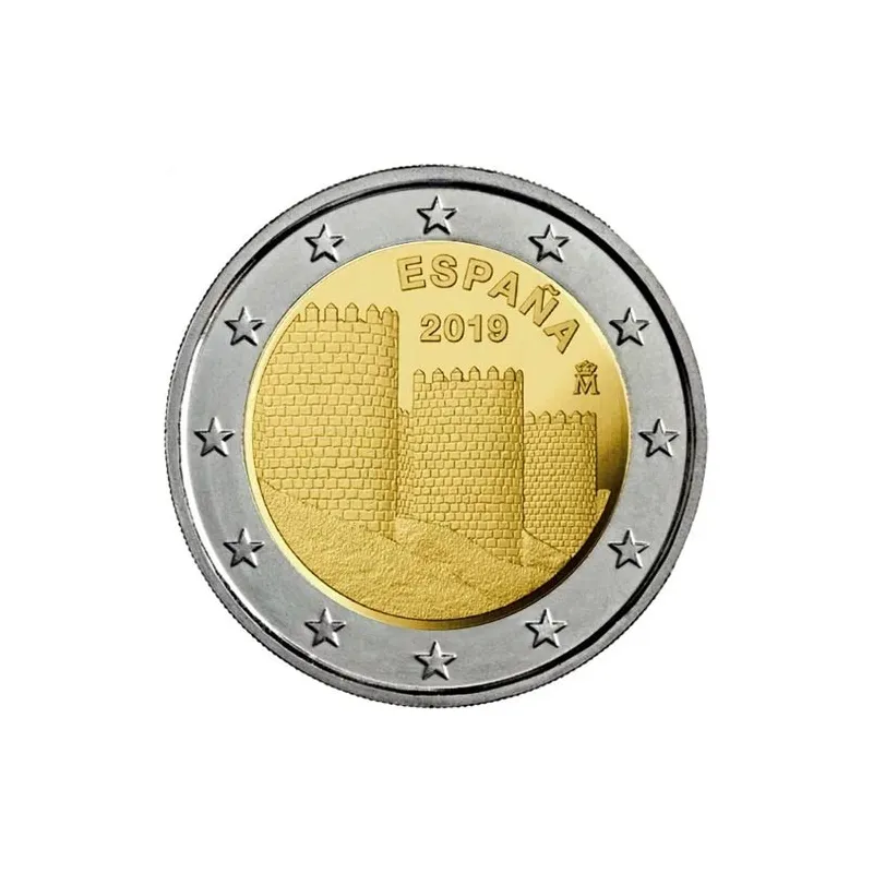 moneda conmemorativa 2 euros España 2019 Ávila