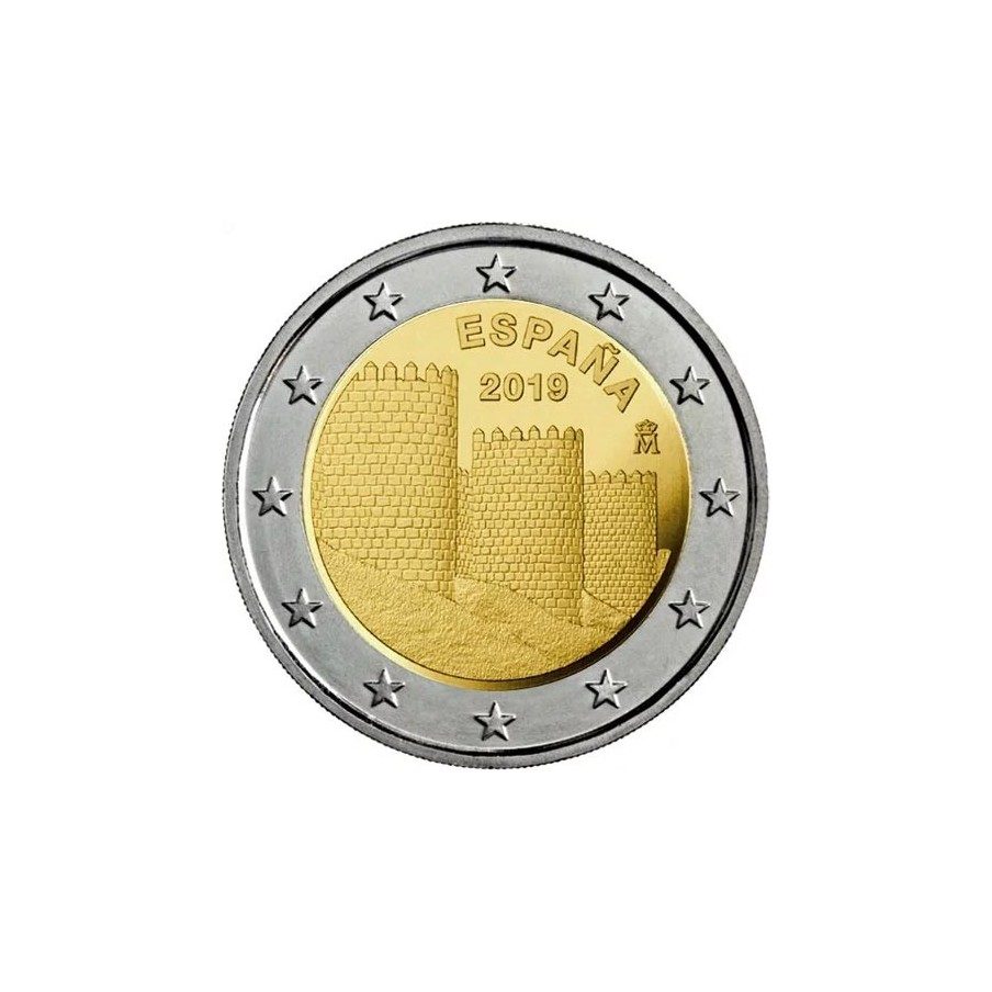 moneda conmemorativa 2 euros España 2019 Ávila