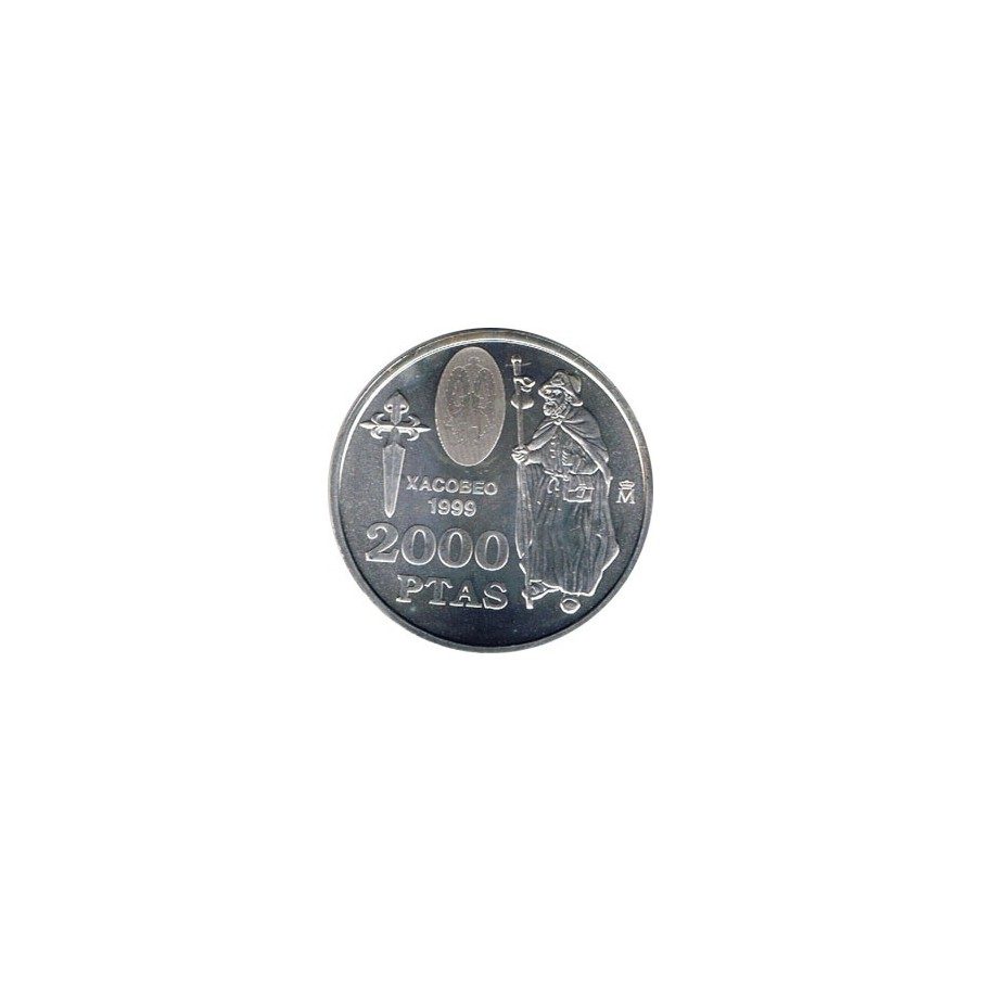 Moneda conmemorativa 2000 ptas. 1999. Plata.