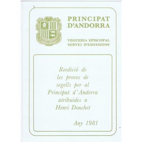 1981 Reedició proves segells per al Principat d'Andorra.
