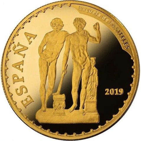 Moneda 2019 Museo del Prado. Escuela Pasiteles. 100 euros. Oro