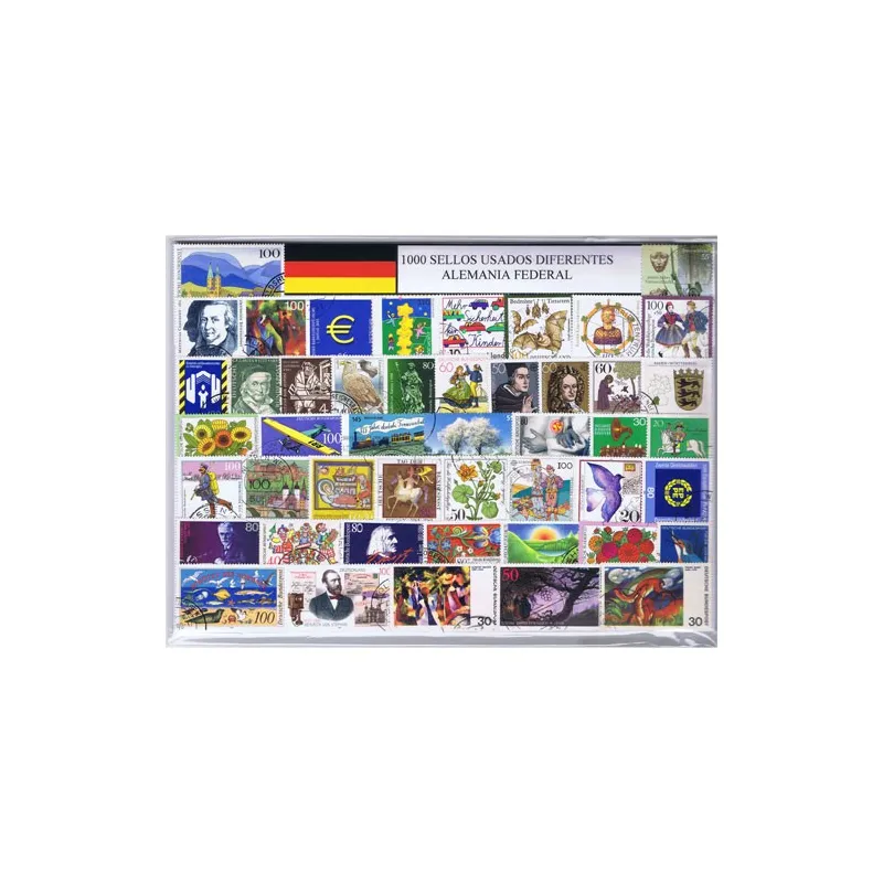 Alemania Federal 1000 sellos usados diferentes
