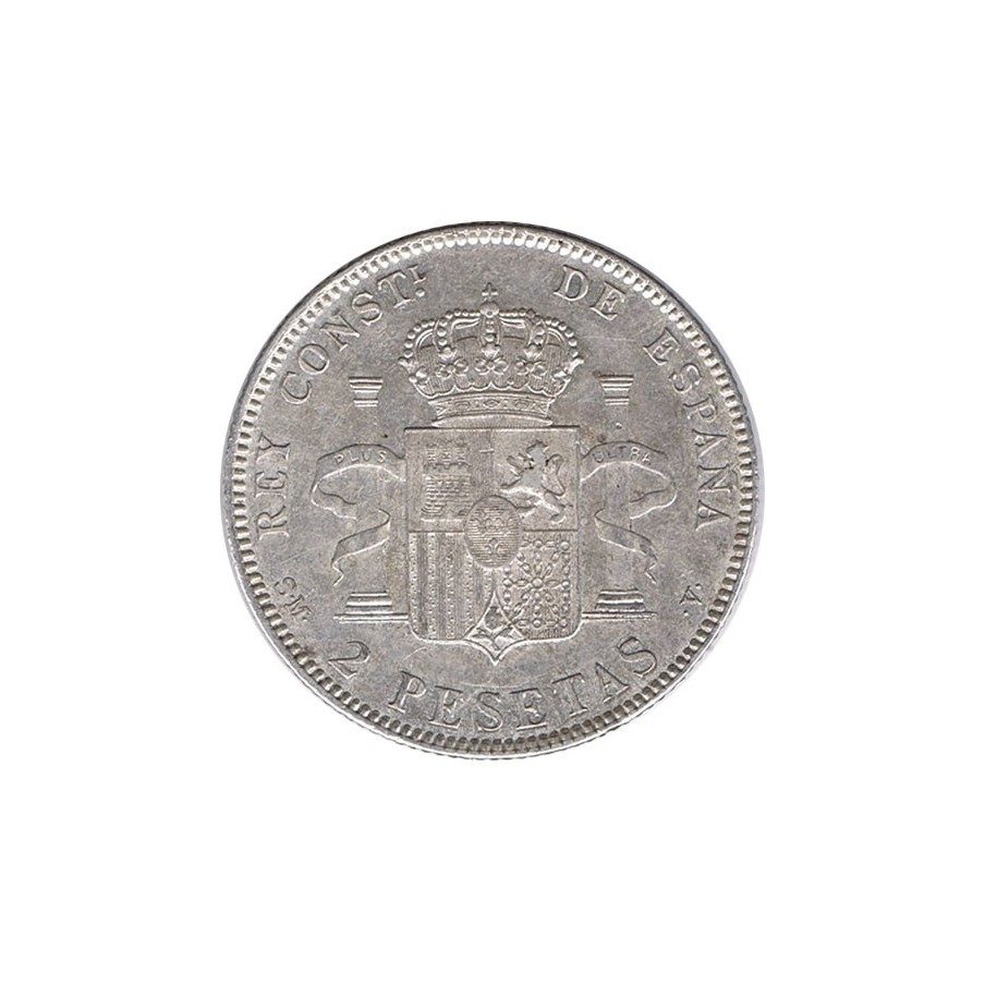 2 Pesetas Plata 1905 *05 Alfonso XIII SM V.
