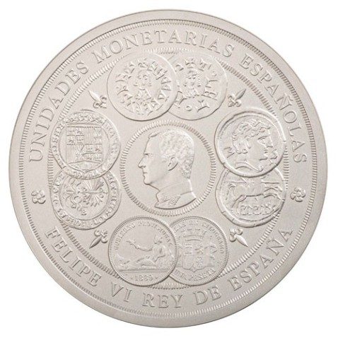 Moneda 2019 Unidades Monetarias 1 kilo de plata. 300 euros.