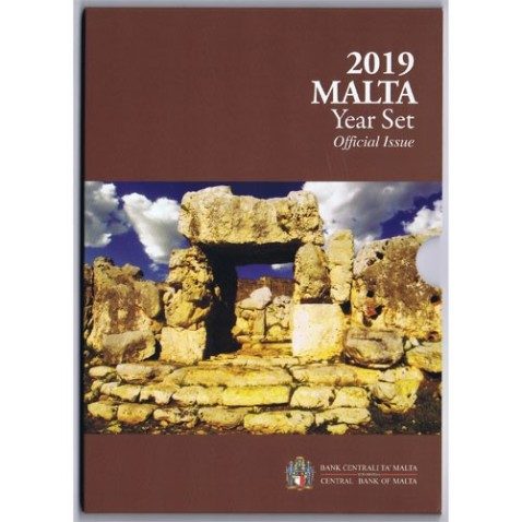 Cartera oficial euroset Malta 2019. Incluye 2€ conmemorativos