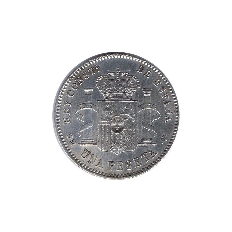 1 Peseta Plata 1900 *00 Alfonso XIII SM V. EBC