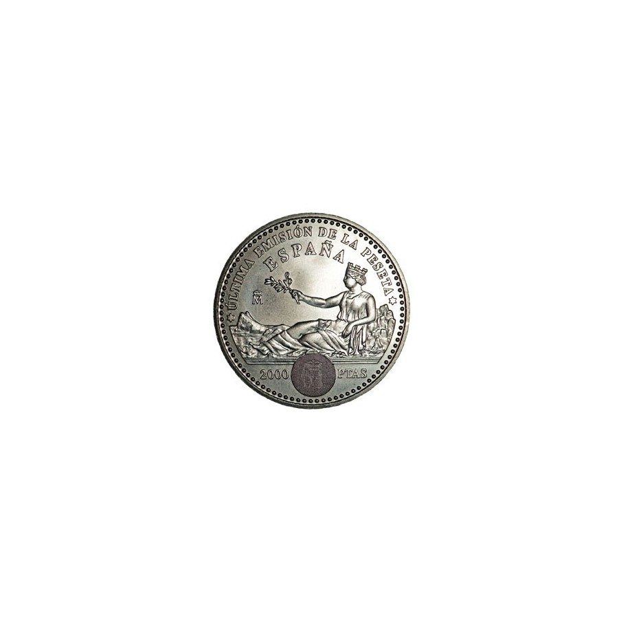 Moneda conmemorativa 2000 ptas. 2001. Plata.