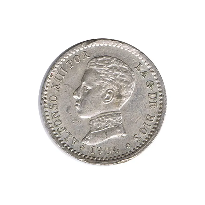 50 céntimos Plata 1904 *04 Alfonso XIII SM V.
