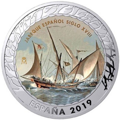 Monedas 2019 Historia de la Navegación V. 4 monedas.