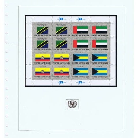 Colección Sellos Naciones Unidas Banderas Unicef.