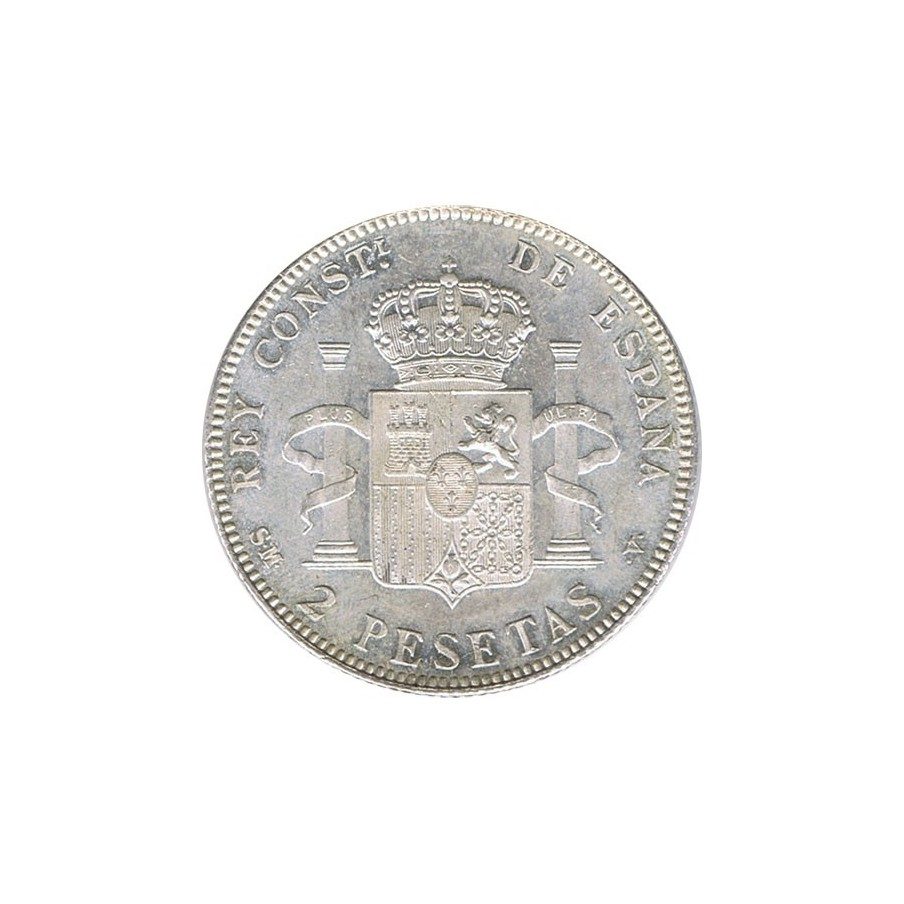 2 Pesetas Plata 1905 *05 Alfonso XIII SM V. SC.