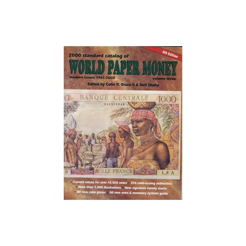 Catalogo billetes mundial WORLD PAPER 1961-2000. Edición 6