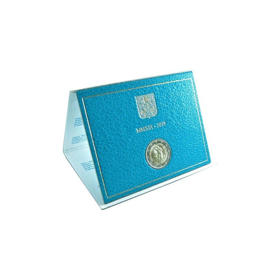 moneda conmemorativa 2 euros Vaticano 2019 Capilla Sixtina