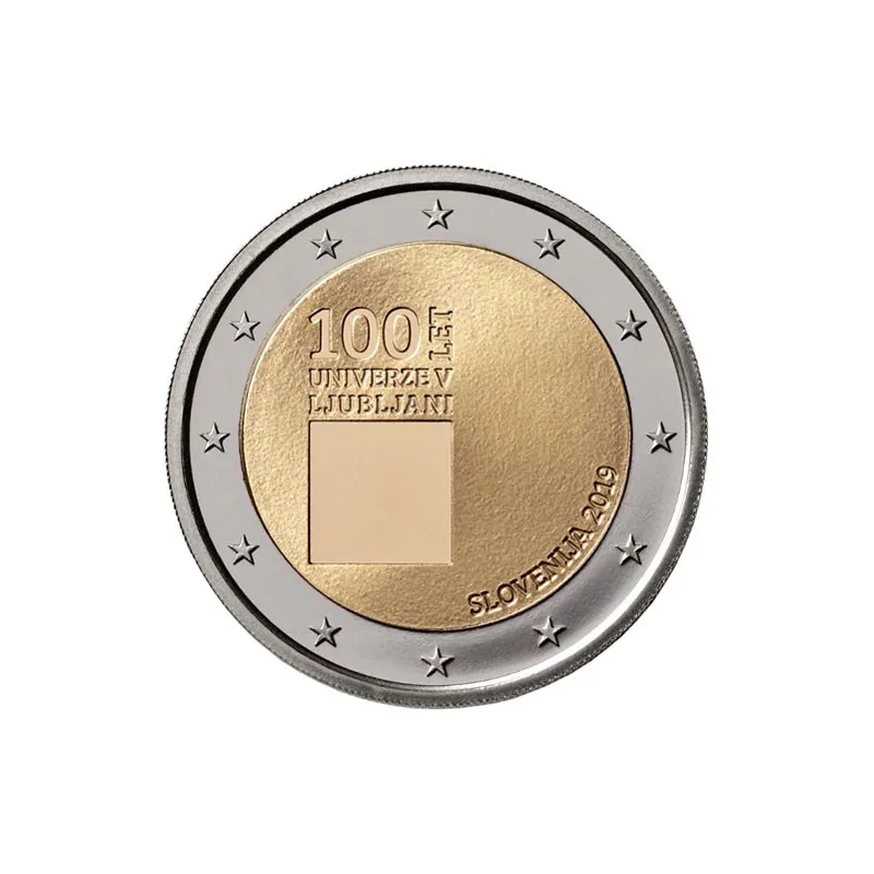 moneda conmemorativa 2 euros Eslovenia 2019 Ljubljana.