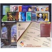 Andorra Española año completo sellos 2018